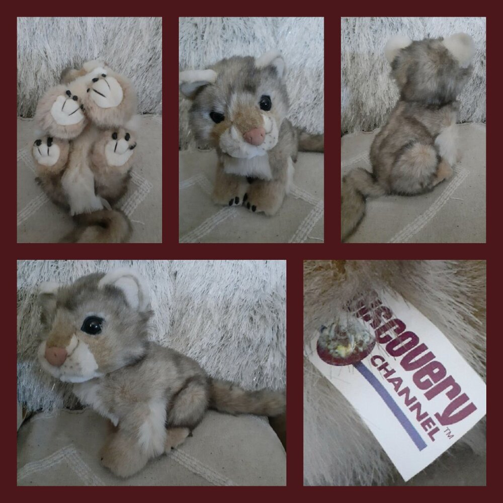 DISCOVERY CHANNEL MASAI LION CUB REALISTIC STUFFED ANIMAL 10" VINTAGE 1999 PLUSH